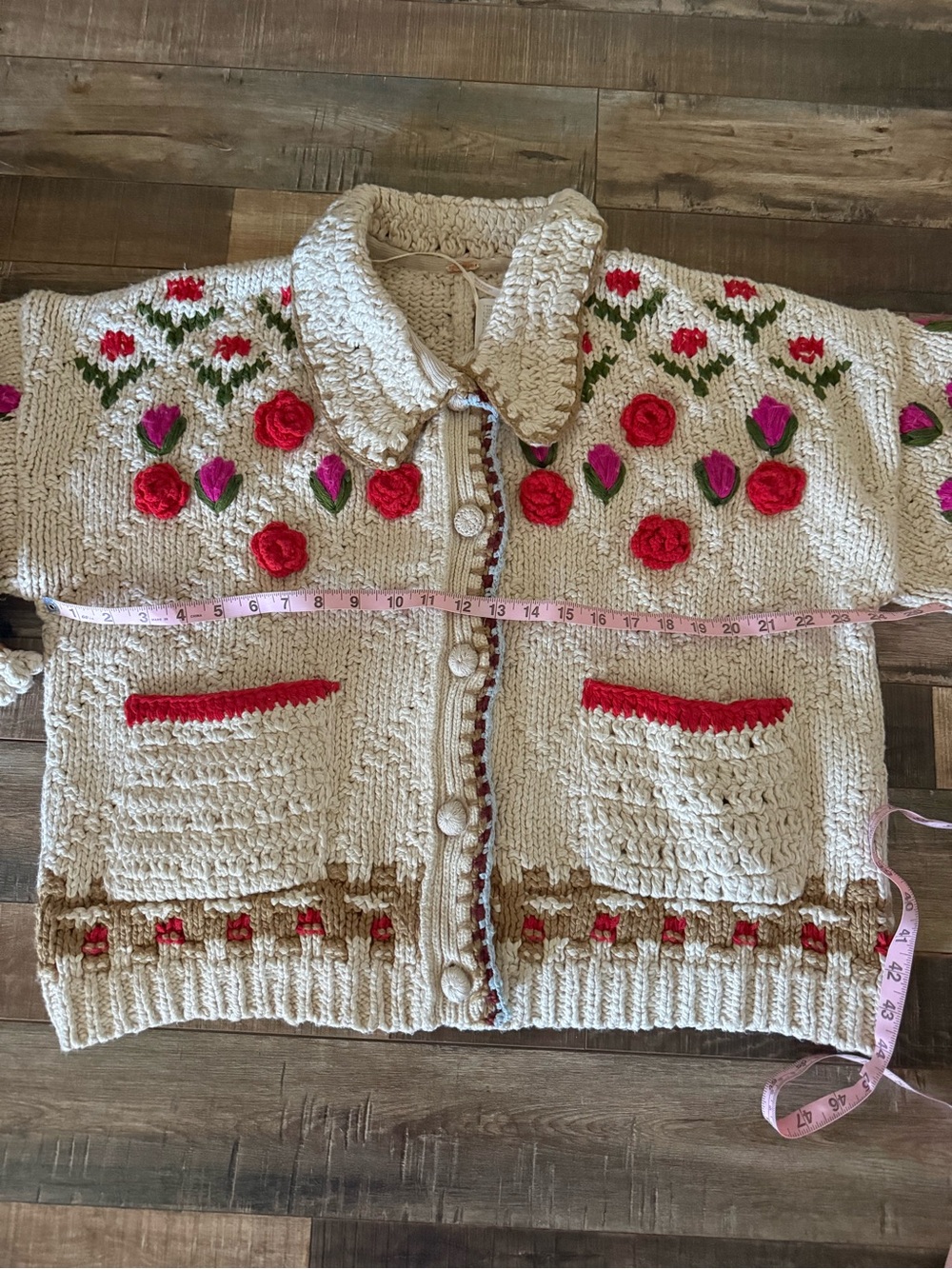 Free People Rosebud Cardigan size Medium - Picture 7 of 8